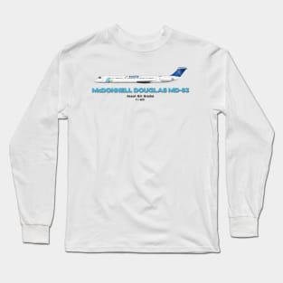 McDonnell Douglas MD-83 - Insel Air Aruba Long Sleeve T-Shirt